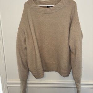 Oversized Tan Sweater